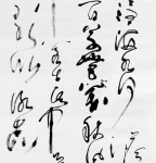 丁仕美草书书法竖幅《观沧海》