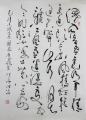 丁仕美草书“毛诗词”《减字木兰花·广昌路上》