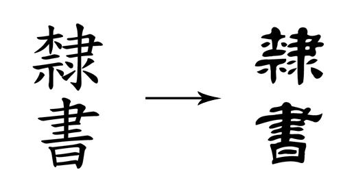 clerical script