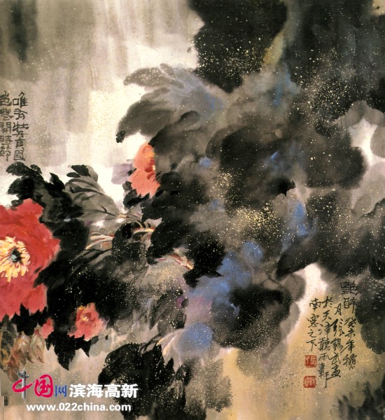 天津著名国画家“牡丹张”张锡武作品